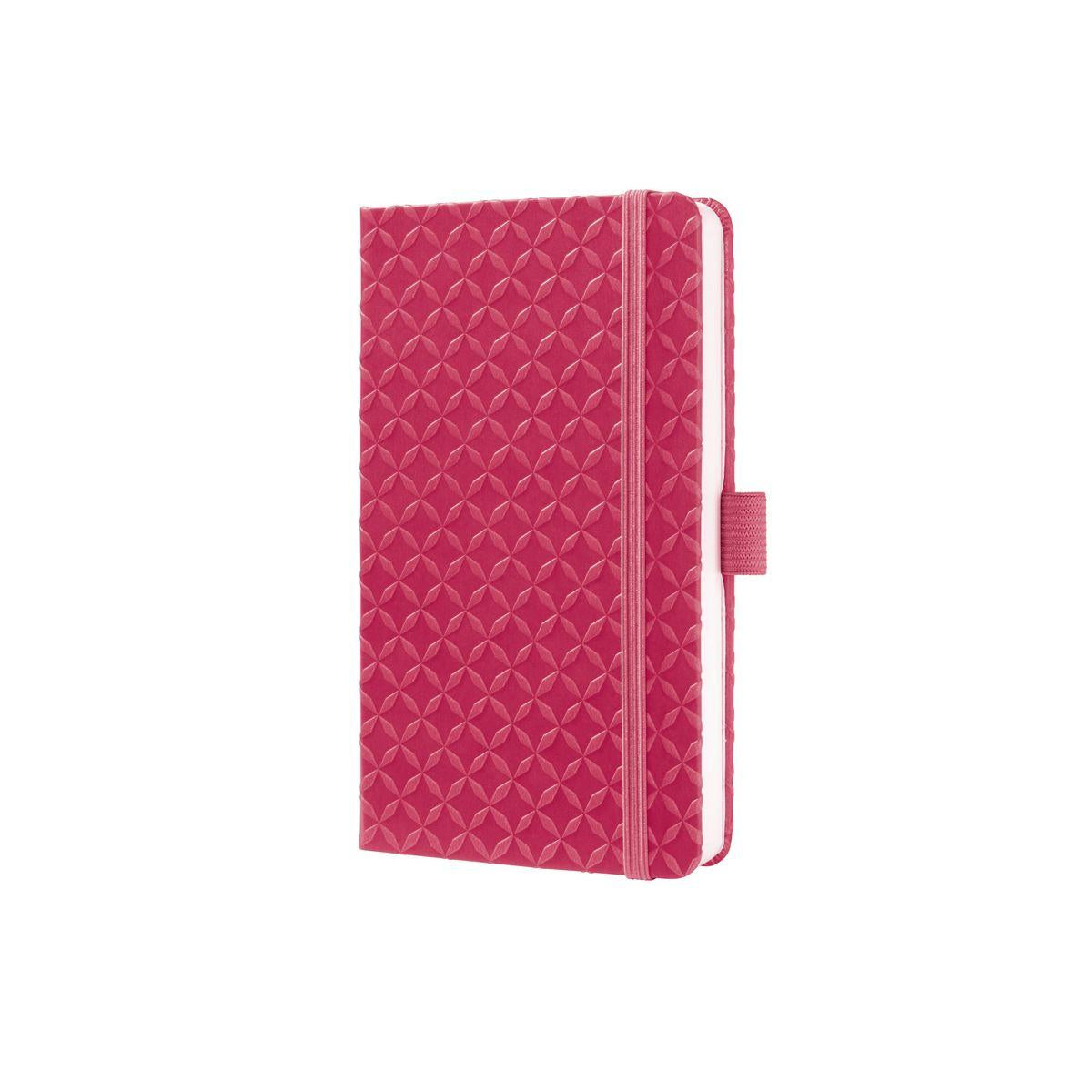 Sigel Notizbuch A6, liniert, Fadenheftung, Hardcover, 174 Seiten, perforiert, 80 g/m² – Fuchsia
