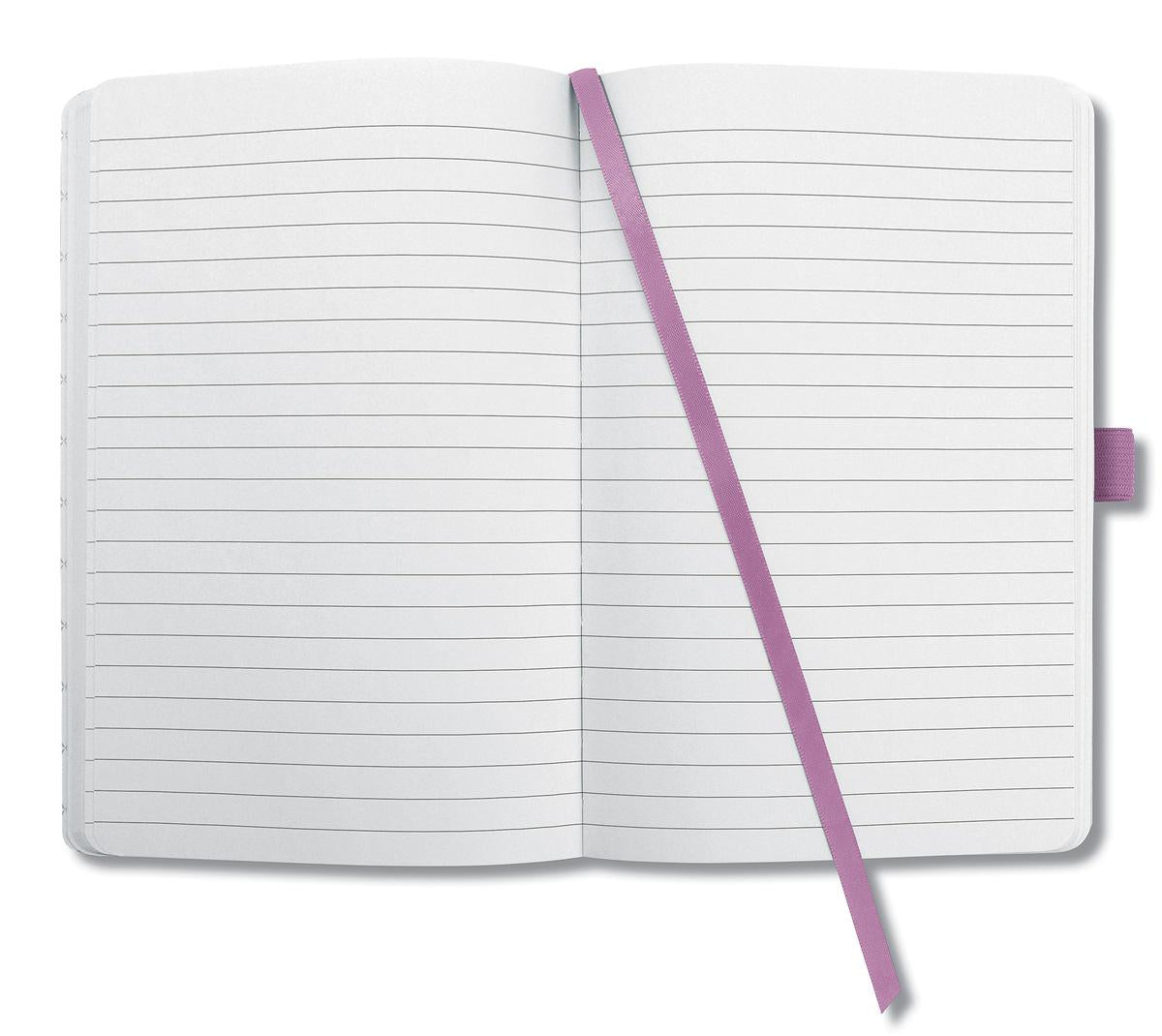 Sigel Notizbuch JOLIE Flair, A5, liniert, Fadenheftung, 174 Seiten, perforiert, 80 g/m² – hellblau