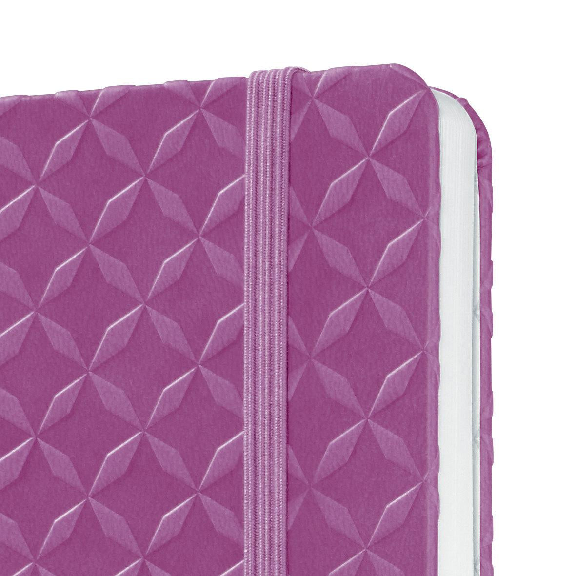 Sigel Notizbuch, A6, liniert, Fadenheftung, Hardcover, 174 Seiten, perforiert, 80 g/m² – pink/violett