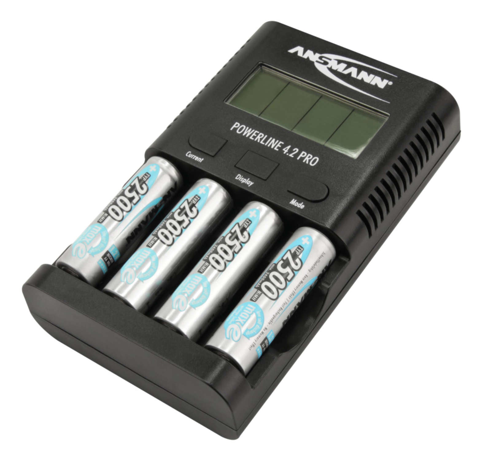 Ansmann Powerline 4.2 Pro Ladegerät – 5 W, 1× USB, mit LCD-Display – für AA, AAA (NiMH)