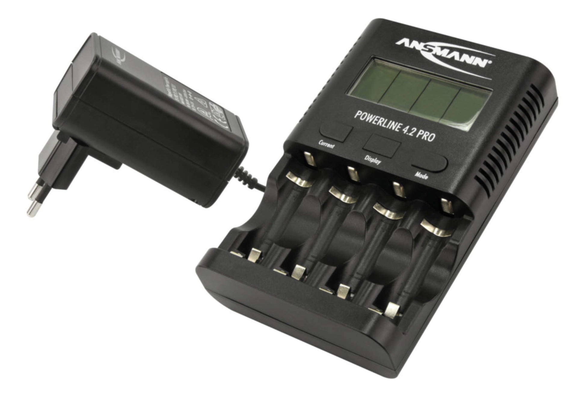 Ansmann Powerline 4.2 Pro Ladegerät – 5 W, 1× USB, mit LCD-Display – für AA, AAA (NiMH)