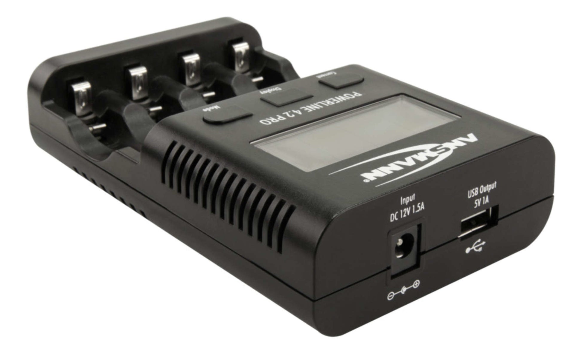 Ansmann Powerline 4.2 Pro Ladegerät – 5 W, 1× USB, mit LCD-Display – für AA, AAA (NiMH)