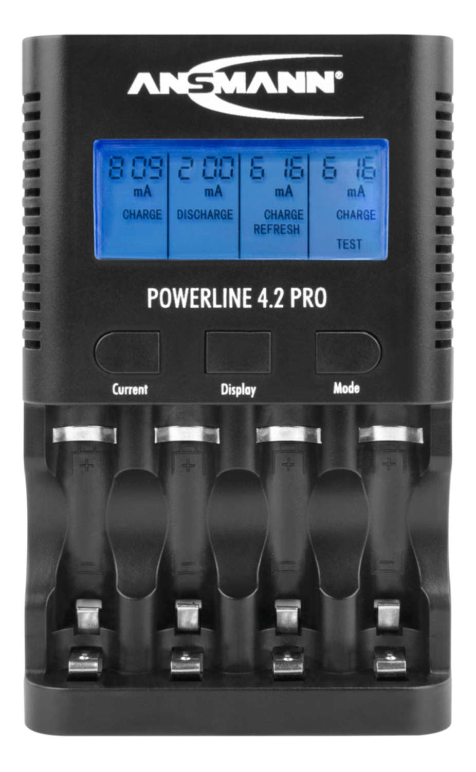 Ansmann Powerline 4.2 Pro Ladegerät – 5 W, 1× USB, mit LCD-Display – für AA, AAA (NiMH)