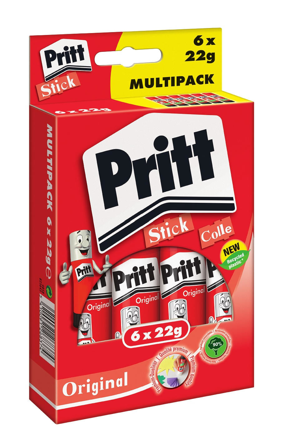 Pritt Klebestift – Stift, permanent, transparent, lösungsmittelfrei, 22 g, für Papier, Karton