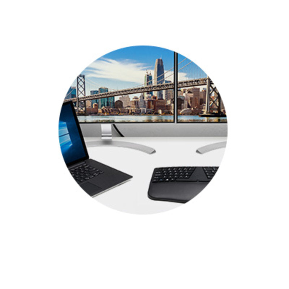 Kensington USB-C Adapter zu 2× DisplayPort – USB 3.2 Gen 1 (5 Gbit/s), DisplayPort 1.2, Plug & Play, für Windows