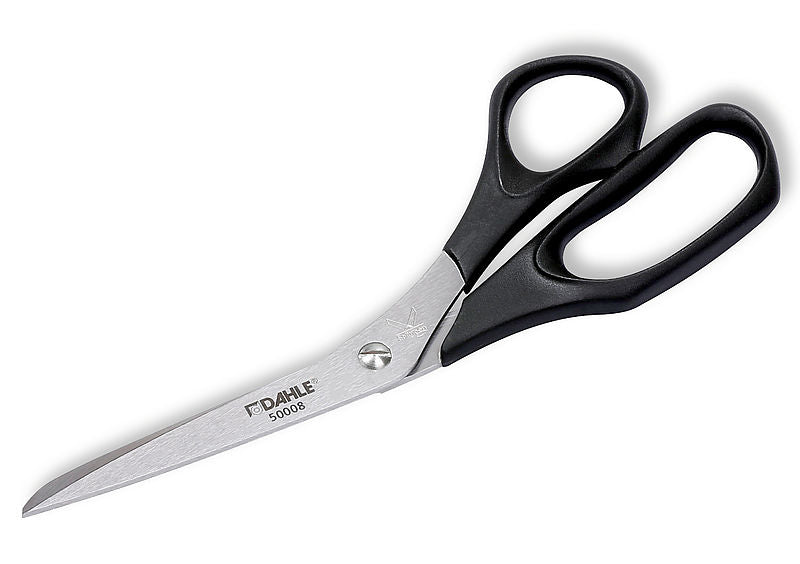 Dahle 50008 Schere 21,0 cm, für Rechtshänder – Edelstahl, spülmaschinenfest, Schwarz