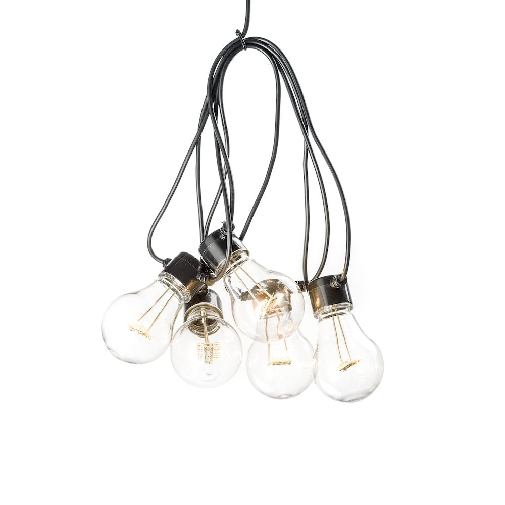Konstsmide Lichterkette 2378-800 – 4,5 m – Bernstein – Netzbetrieb, dimmbar – Transparent – Kunststoff