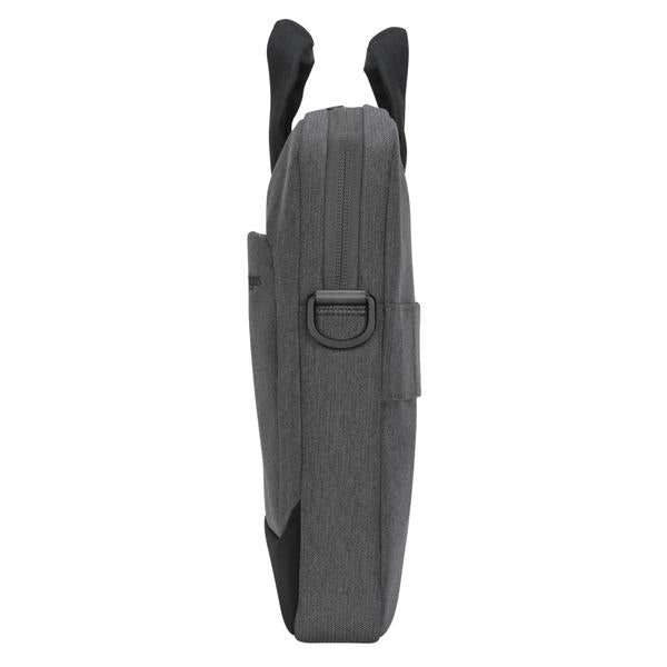 Targus Notebook-Tasche für Laptops bis 15,6" – mit Tragegriff, abnehmbarem Schultergurt – Grau
