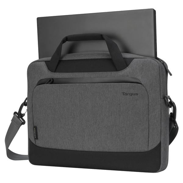 Targus Notebook-Tasche für Laptops bis 15,6" – mit Tragegriff, abnehmbarem Schultergurt – Grau