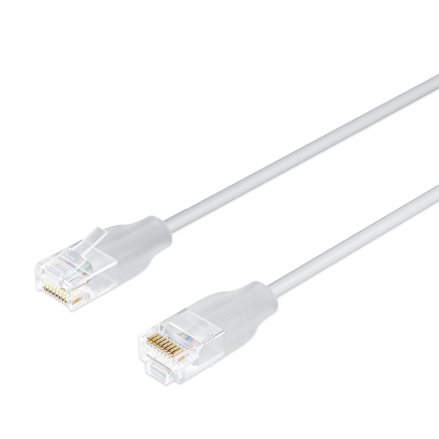 Lanview LightFlex Patchkabel – Cat6 U/UTP, 0,5 m, Weiss, LSZH, RJ-45