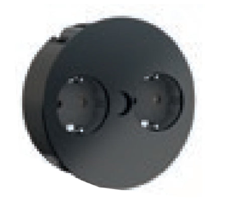 Bachmann TWIST – Einbau-Anschlussfeld, 1× UTE + 1× USB-A (5V/3,1A), für Frankreich/Tschechien/Slowakei