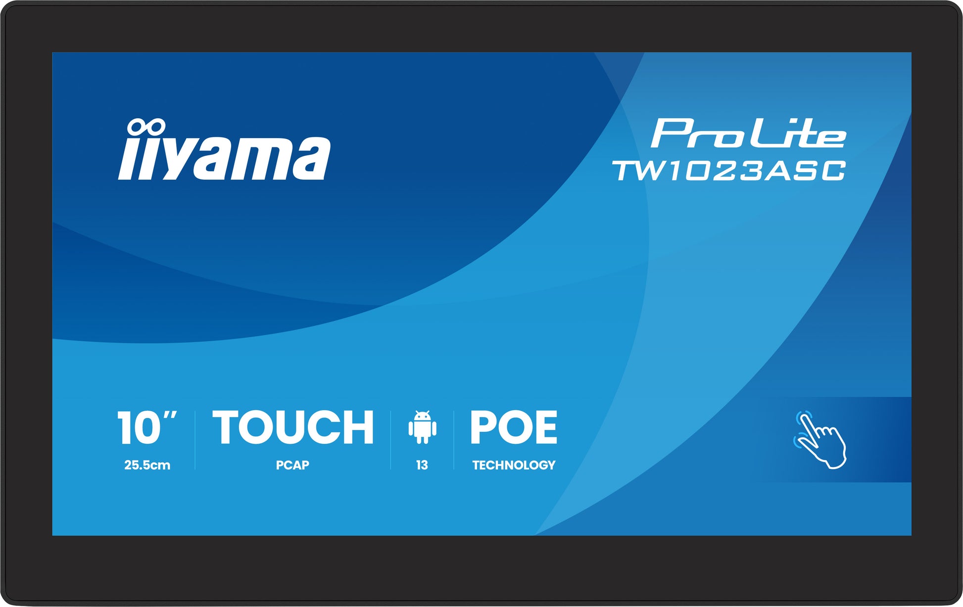 iiyama 10,1" 1280 × 800 Panel-Mount PCAP 10-Touch – 450 cd/m², HDMI, USB
