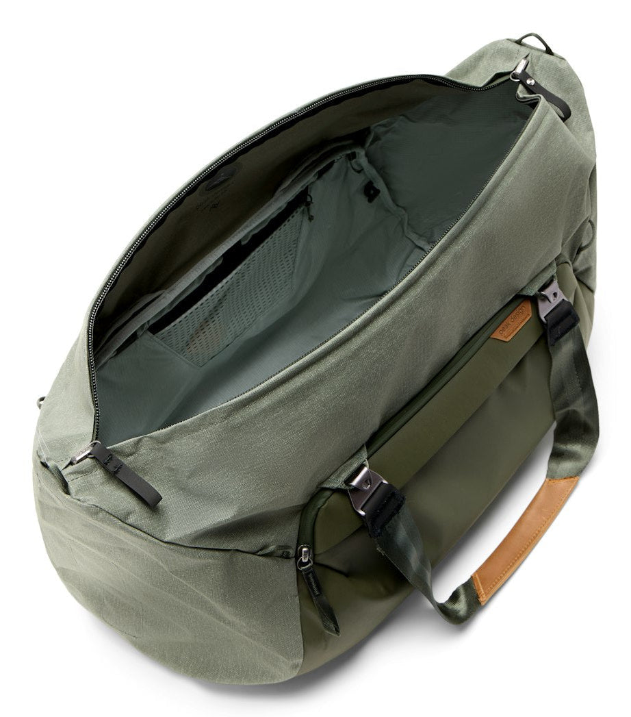 Peak Design Sporttasche Travel Duffel – 50 l, wasserfest, Nylon, salbeigrün