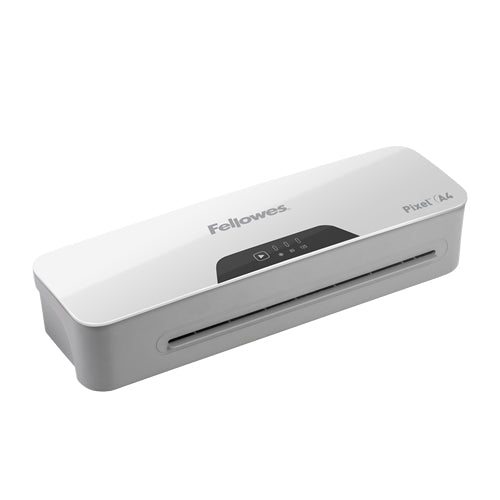 Fellowes Pixel Laminiergerät A4 – Kaltlaminierer, bis 125 µm, 2 Rollen, 300 mm/min, weiss/grau