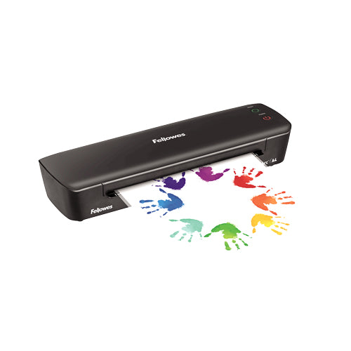 Fellowes Arc Laminiergerät A4 – Heisslaminator, bis 80 µm, 2 Rollen, 300 mm/min, schwarz