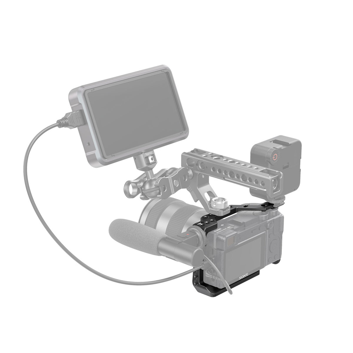 SmallRig CCS2493 Cage – 103 × 62 × 188 mm – für Sony A6600 – Schwarz