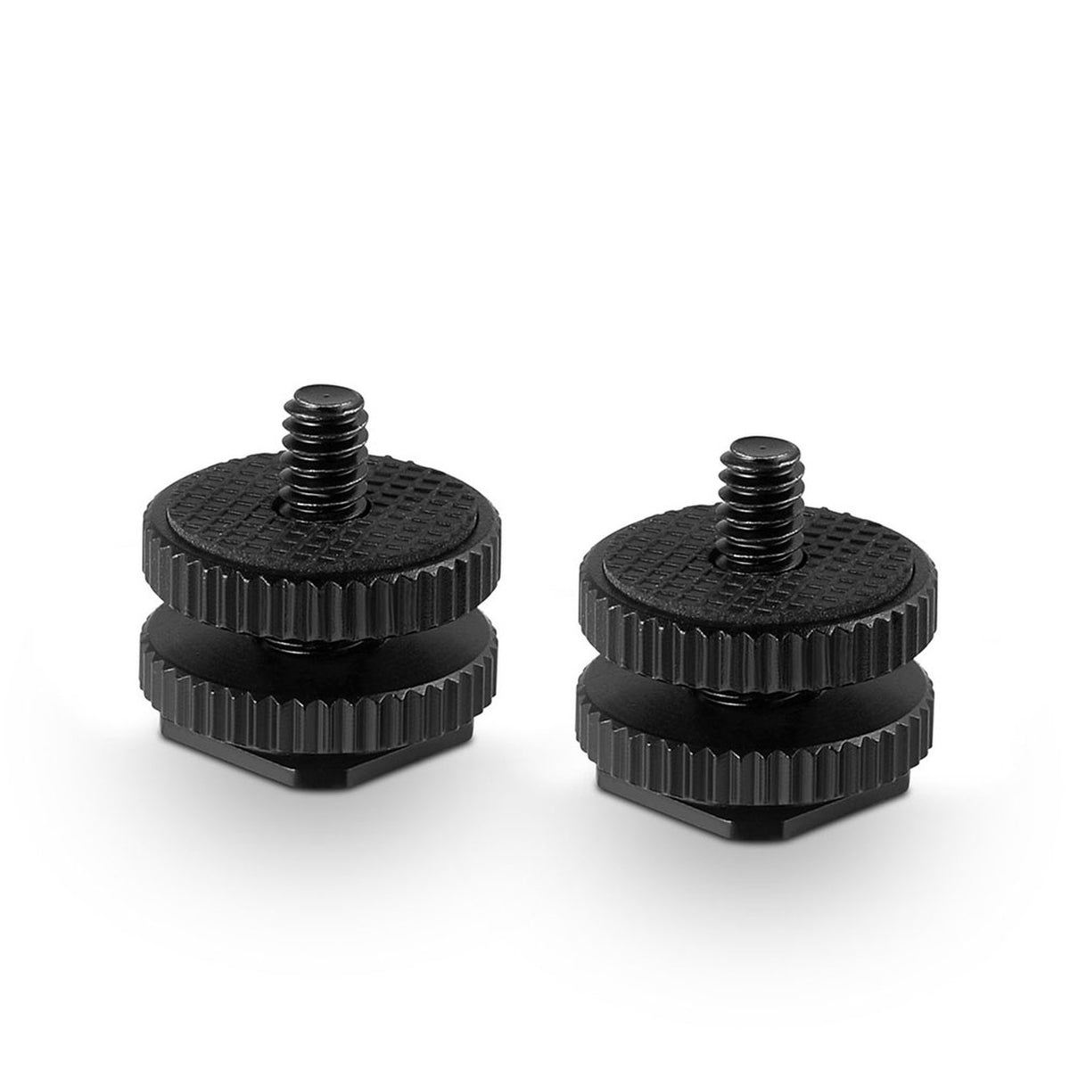 SmallRig 1631 Adapter für Schuhbefestigung – 1/4" & 3/8"-Gewinde, Aluminium – Schwarz – 2er-Pack