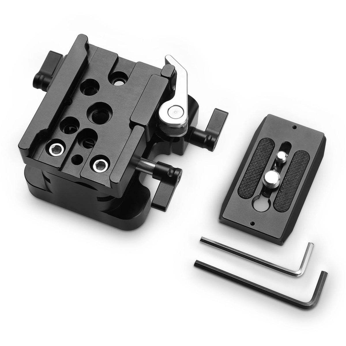 SmallRig 2092 Montageplatte – für Sony A6000, A6300, A6500 usw. – Aluminium, Schwarz – 126 × 87 × 112 mm