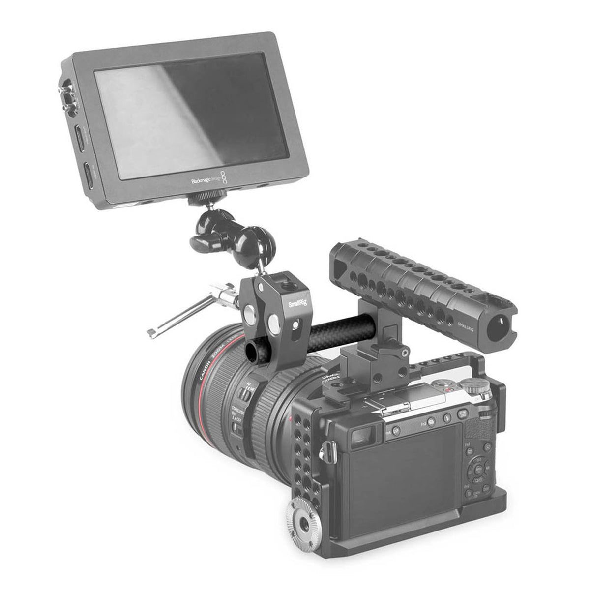 SmallRig 1871 Stange – 15 mm × 100 mm, Kohlefaser – 2er-Pack