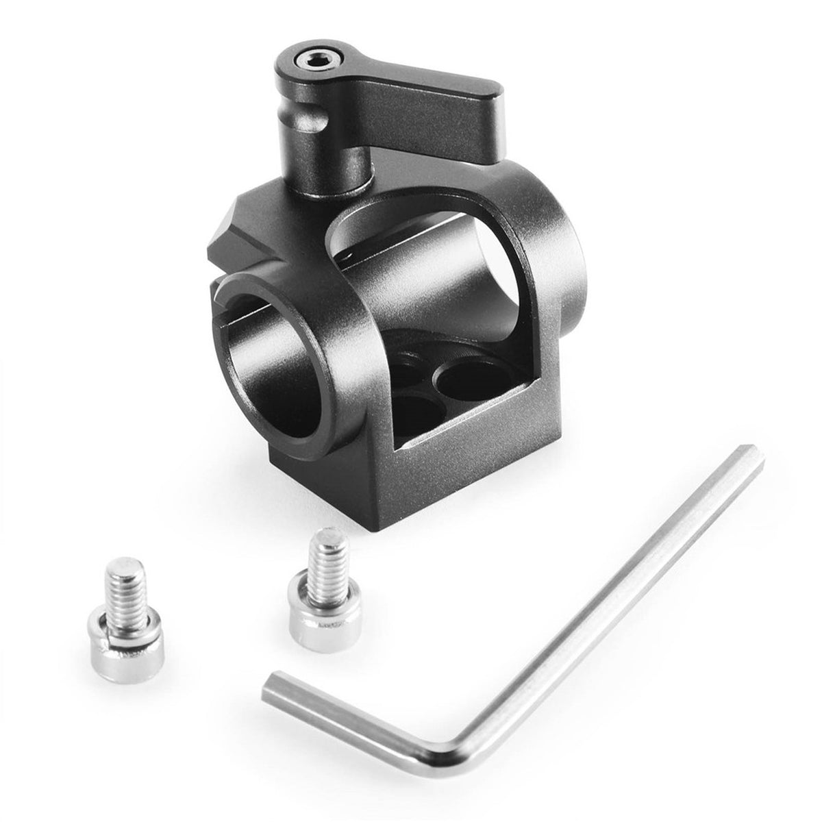 SmallRig 1995 15 mm Rod-Klemme – Aluminium, 1/4" Gewinde – für Universal – Schwarz