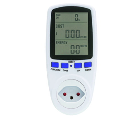 Steffen Energiemessgerät – 190–250 V, max. 10 A, 2500 W, IP20