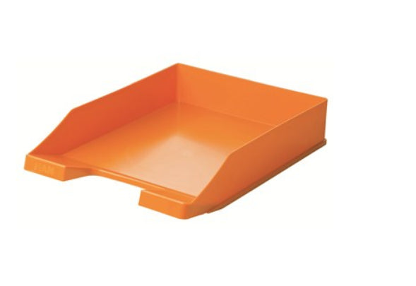 HAN Klassik Trend Colours – Briefkorb für A4/C4, Polystyrol (PS), Orange, Hochglänzend, 255 × 65 × 348 mm