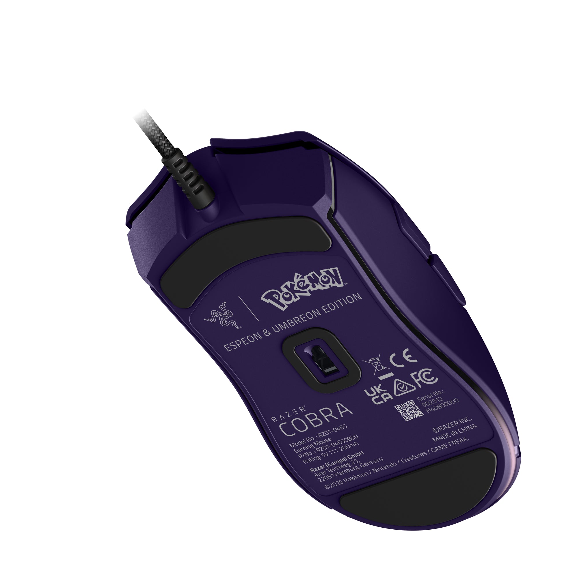 Razer Cobra Espeon/Umbreon Edition – Gaming-Maus – Kabelgebunden (USB‑A), 8500 DPI, RGB-Beleuchtung, rechts