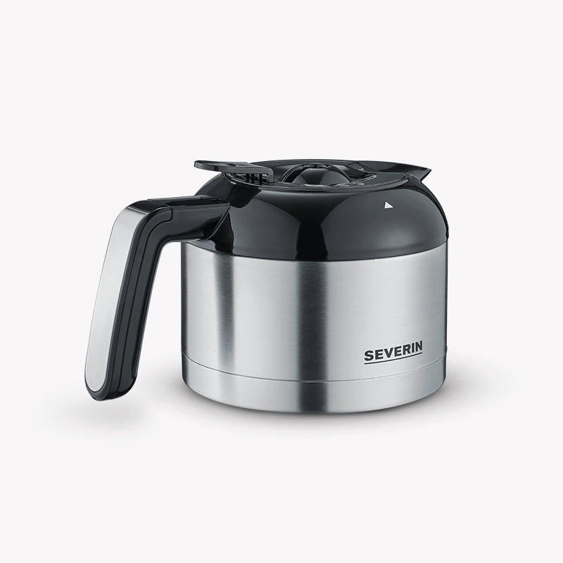 Severin KA 4814 Filterkaffeemaschine – 8 Tassen, 1 l, Karaffe, Schwarz/Edelstahl