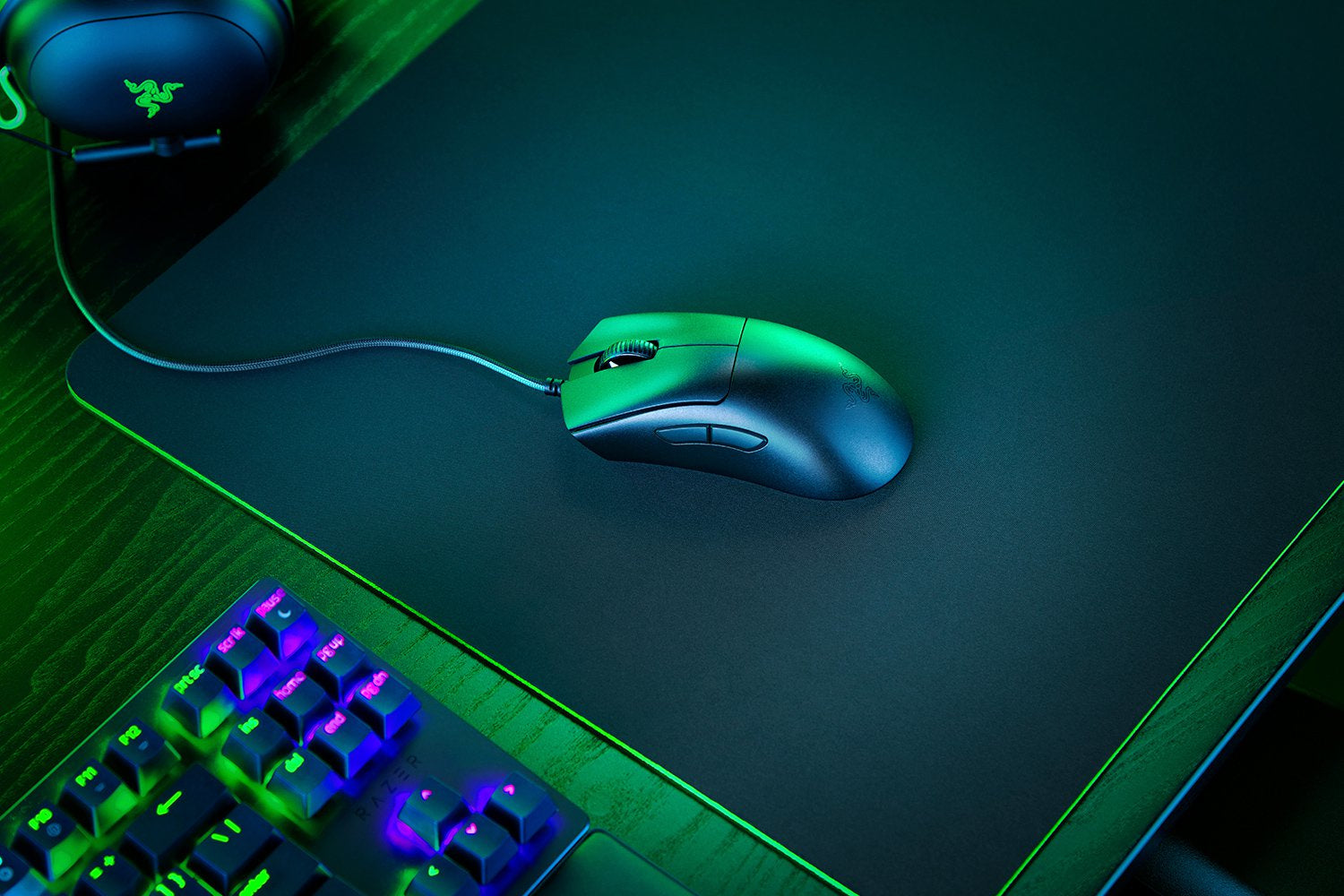 Razer DeathAdder V3 – Gaming-Maus – Kabelgebunden (USB‑A), 30000 DPI, Rechts, Schwarz