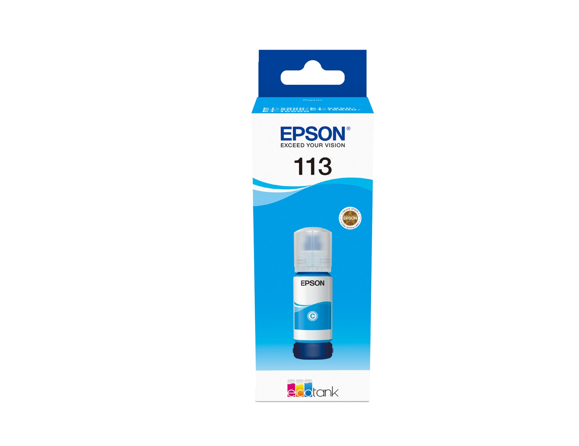 Epson Tintenpatrone 113, cyan, 6'000 Seiten – für Tintenstrahldrucker/Multifunktionsgeräte