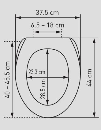 Diaqua Barbana – Toilettensitz – Duroplast, Weiss, Soft-Close, mit Deckel, 37,5 × 44 cm