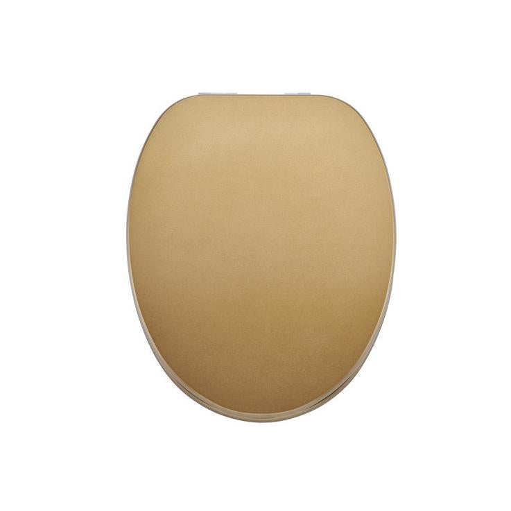Diaqua MADRID – WC-Sitz – MDF, Kupfer, mit Absenkautomatik, mit Deckel, H 45,5 cm, B 37,1 cm