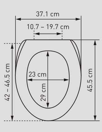 Diaqua MADRID – WC-Sitz – MDF, Kupfer, mit Absenkautomatik, mit Deckel, H 45,5 cm, B 37,1 cm