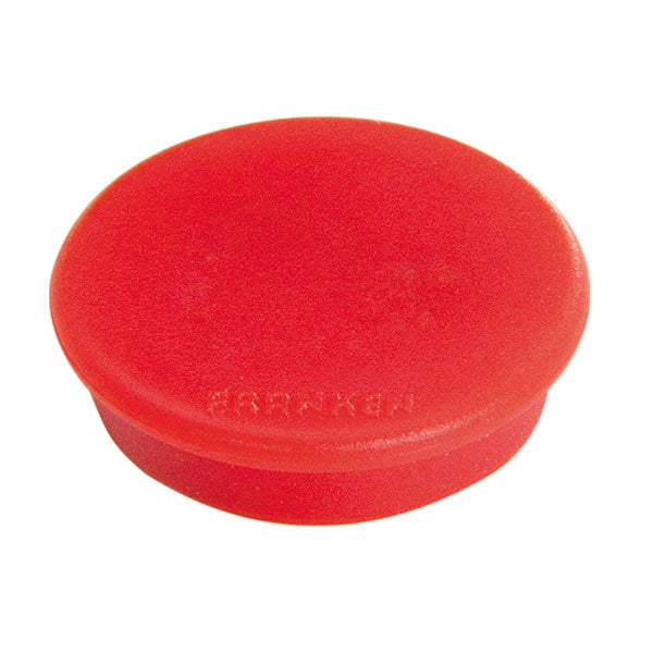 Franken Tafelmagnete – Ø 32 mm, 10 Stk., rot