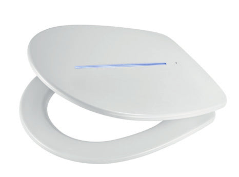 Diaqua Toilettensitz (verlängert) – Duroplast, Weiss, LED, Soft-Close, 36 × 44 cm