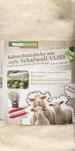 Windhager Wohndecke – Wolle, Weiss – 200 × 100 cm