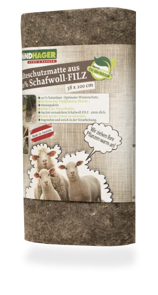 Windhager Bodenmatte – 50 × 200 cm, Grau, Wolle, 300 g/m², CE