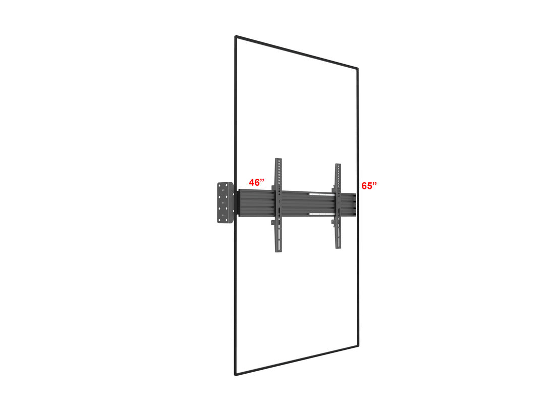 Multibrackets Pro MBFW1U – Wandhalterung, fix, für 55", VESA 600×400, bis 30 kg, schwarz