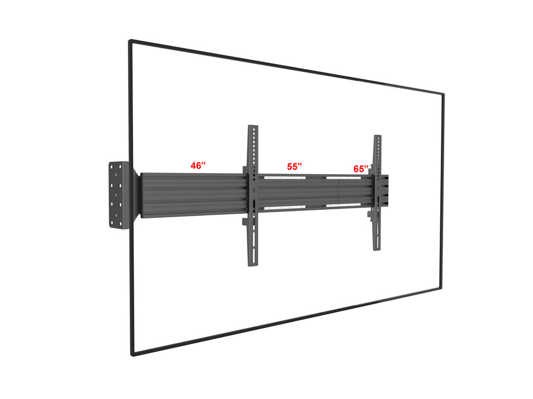 Multibrackets Pro MBFW1U – Wandhalterung, fix, für 55", VESA 600×400, bis 30 kg, schwarz