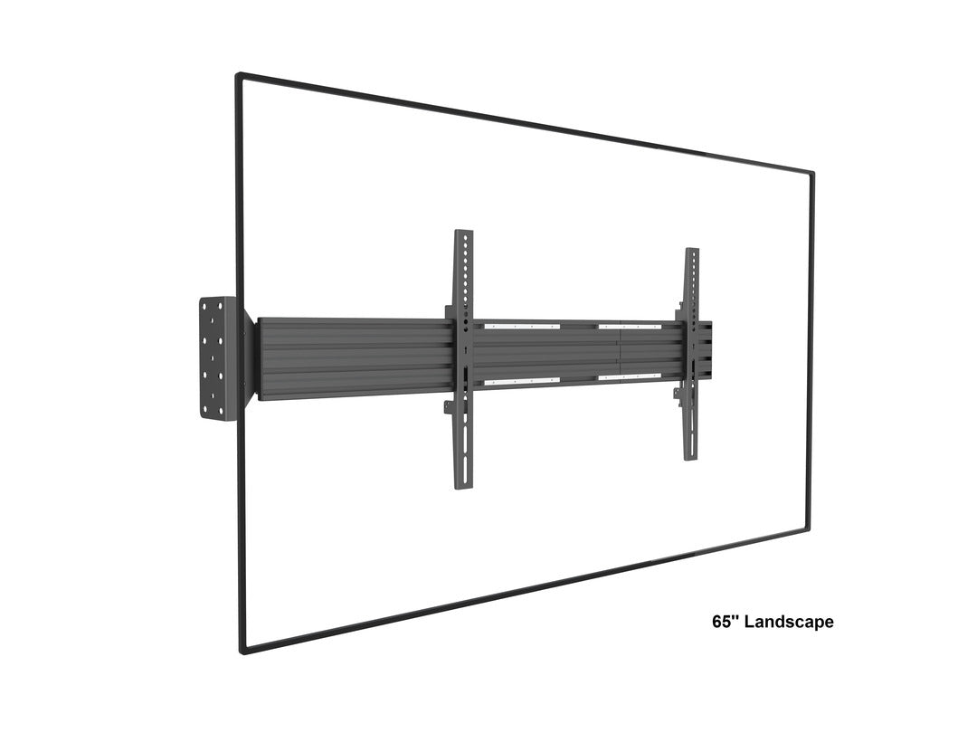 Multibrackets Pro MBFW1U – Wandhalterung, fix, für 55", VESA 600×400, bis 30 kg, schwarz
