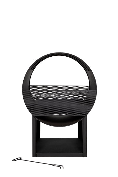 La Hacienda Feuerstelle – 55 × 40 × 80 cm – Stahl, Schwarz