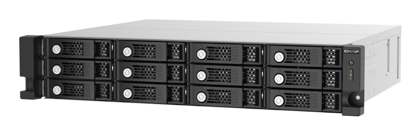 QNAP TL-R1220SEP-RP – 12-Bay Rack 2U HDD/SSD-Gehäuse – für 2,5"/3,5" HDD/SSD, SAS/SATA