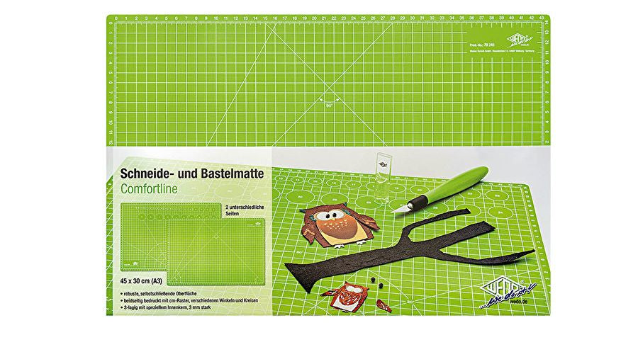 Wedo Schneidematte Comfortline – 45,0 × 30,0 cm – grün – 3 mm