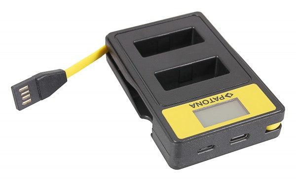 PATONA Smart Dual USB-Ladegerät – für Canon LP-E12 – 2-fach