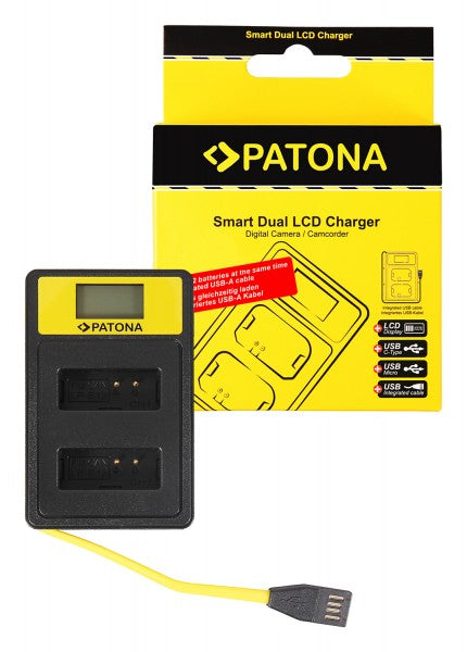 PATONA Smart Dual USB-Ladegerät – für Canon LP-E12 – 2-fach