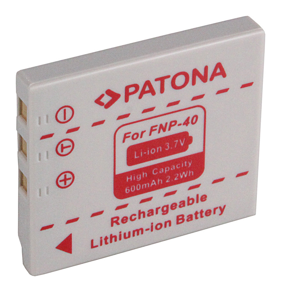 PATONA NP-40 Akku Li-Ion 600 mAh, 3,7 V – für Fujifilm FinePix F402, F610, F700 und andere