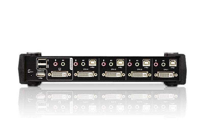 ATEN KVM-Switch 4×1, USB 2.0/DVI (Dual Link)