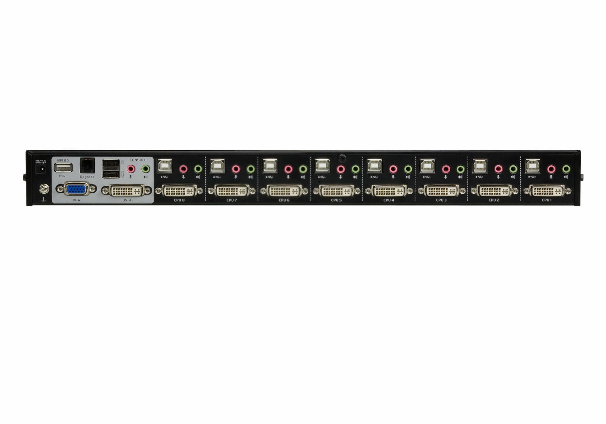 ATEN 8-Port KVM-Switch, DVI-I/USB 2.0, Audio, 2048 × 1536