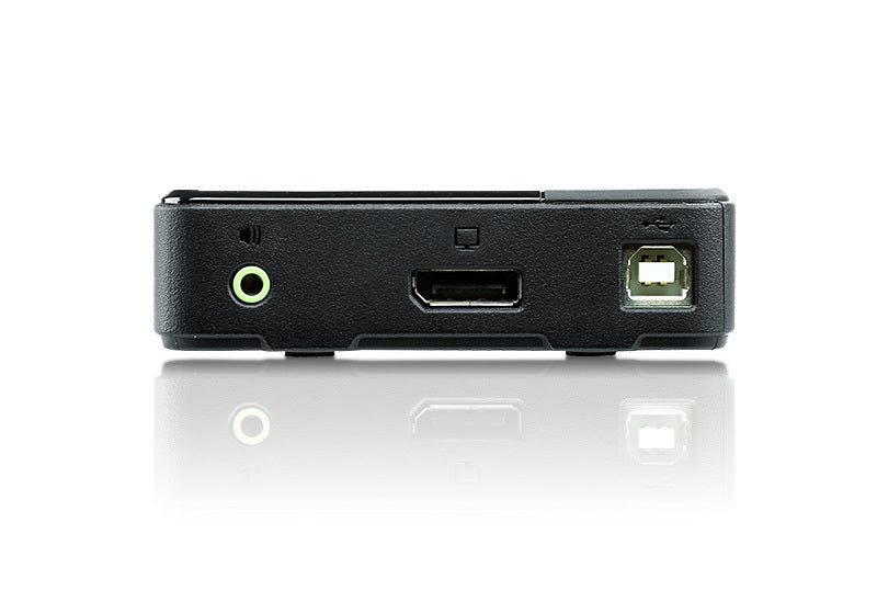 ATEN KVM-Switch 2×1, DisplayPort/USB 2.0/Audio, 4K (4096 × 2160)