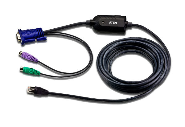 ATEN KA7920 KVM-Kabel RJ-45 zu VGA + PS/2 – 1600 × 1200 bis 4,5 m, Hot-Plugging